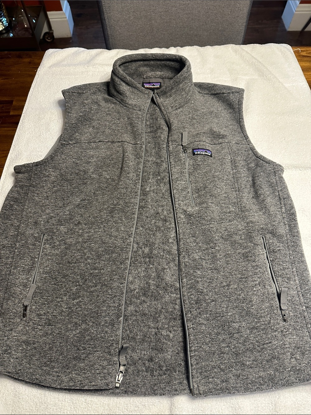 Patagonia Heather Gray Men’s  Fleece Vest